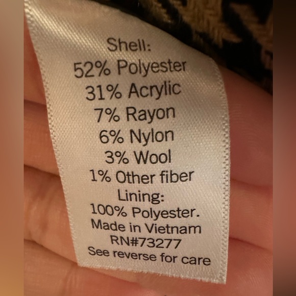 Nine West Vintage Patterned Blazer, Size Small - Picture 7 of 10